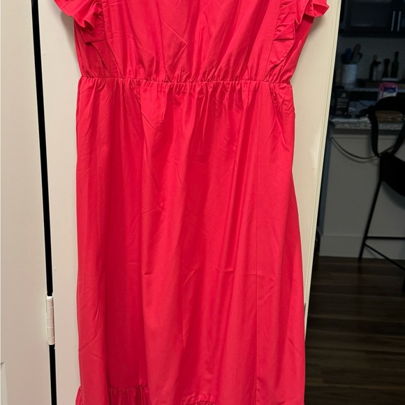 Abercrombie & Fitch V-Neck Ruffle Sleeve Dress - Picture 2 of 4